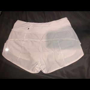 White lululemon shorts